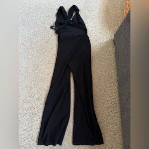 Lulu's Classic Black Wide Leg Jumpsuit